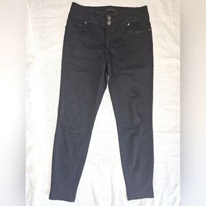 Silver crush sz 11/12 high rise black stretch skinny